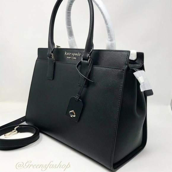 NEW KATE SPADE CAMERON LARGE SATCHEL HANDBAG BLACK - Picture 11 of 11